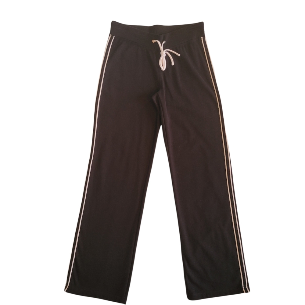 VITAL Track Pants‎ Black with White Side Stripes Size Small - Picture 2 of 8